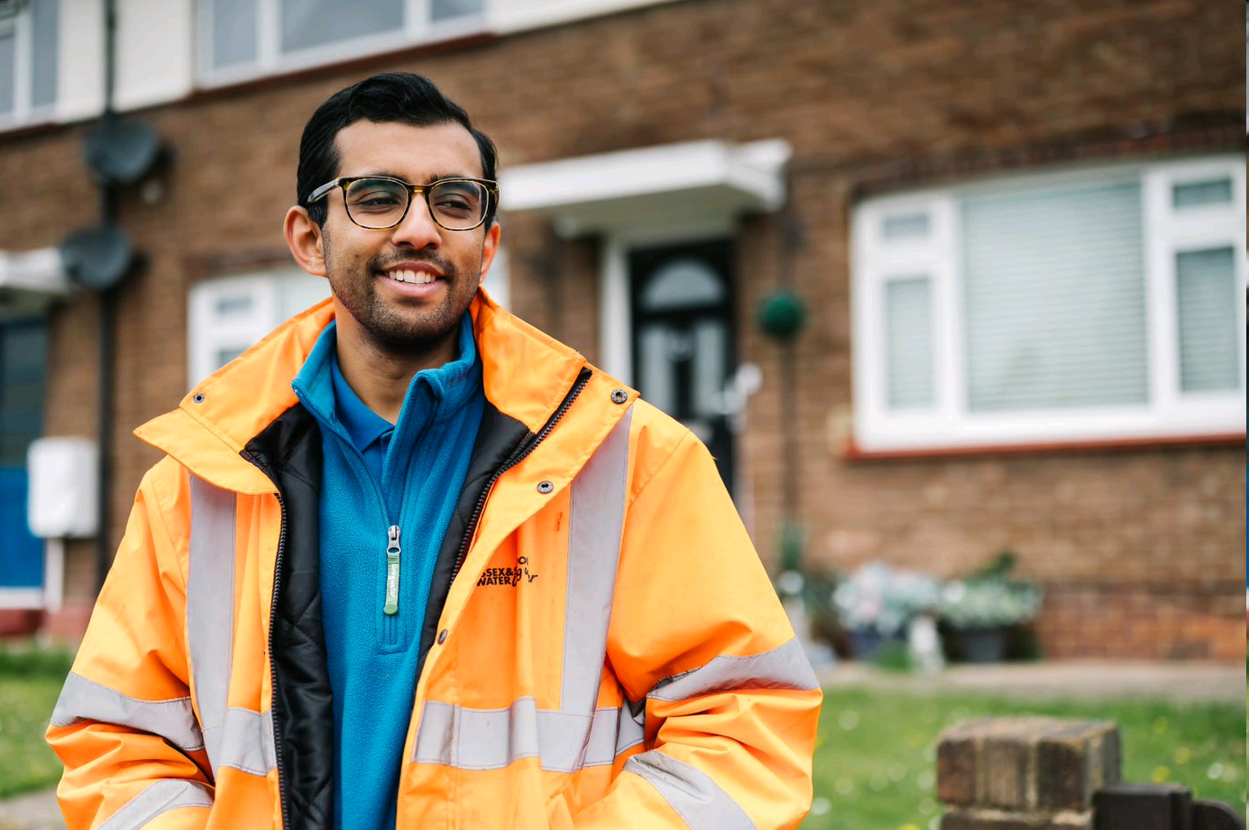 A Northumbrian Water meter technician employee